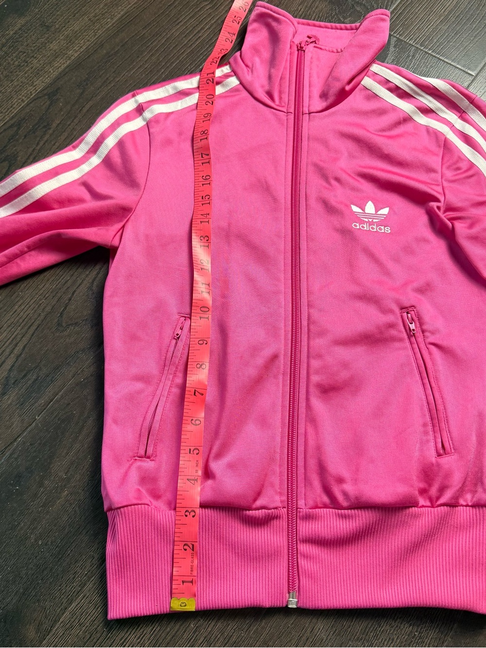 Adidas Women's Pink Trefoil Jacket Size XS - Picture 3 of 7
